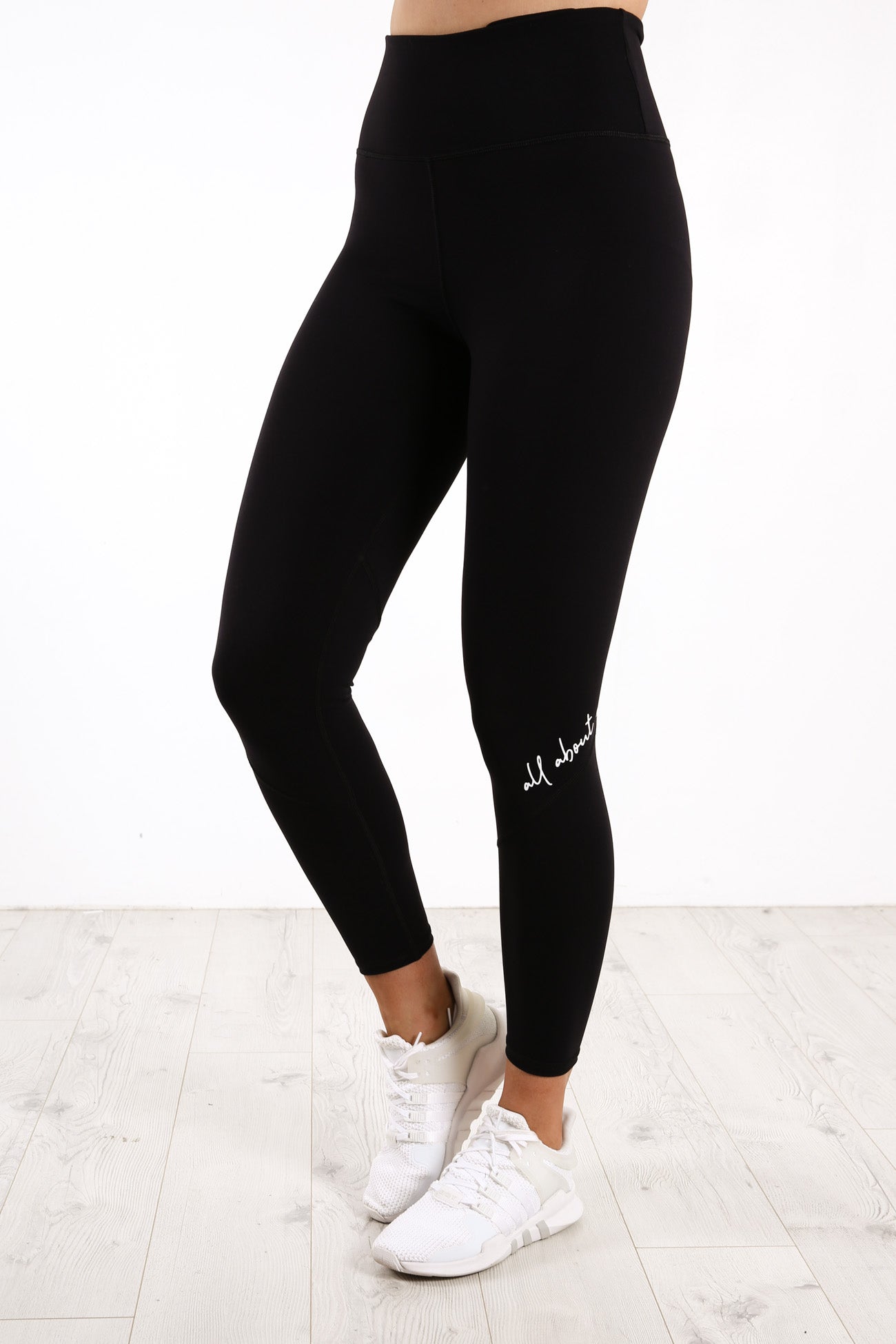 Script Leggings Black