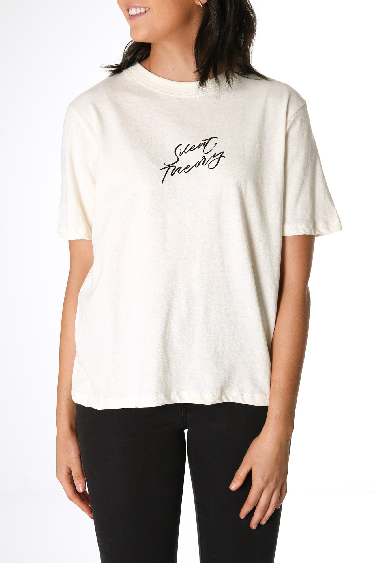 Script Tee Natural