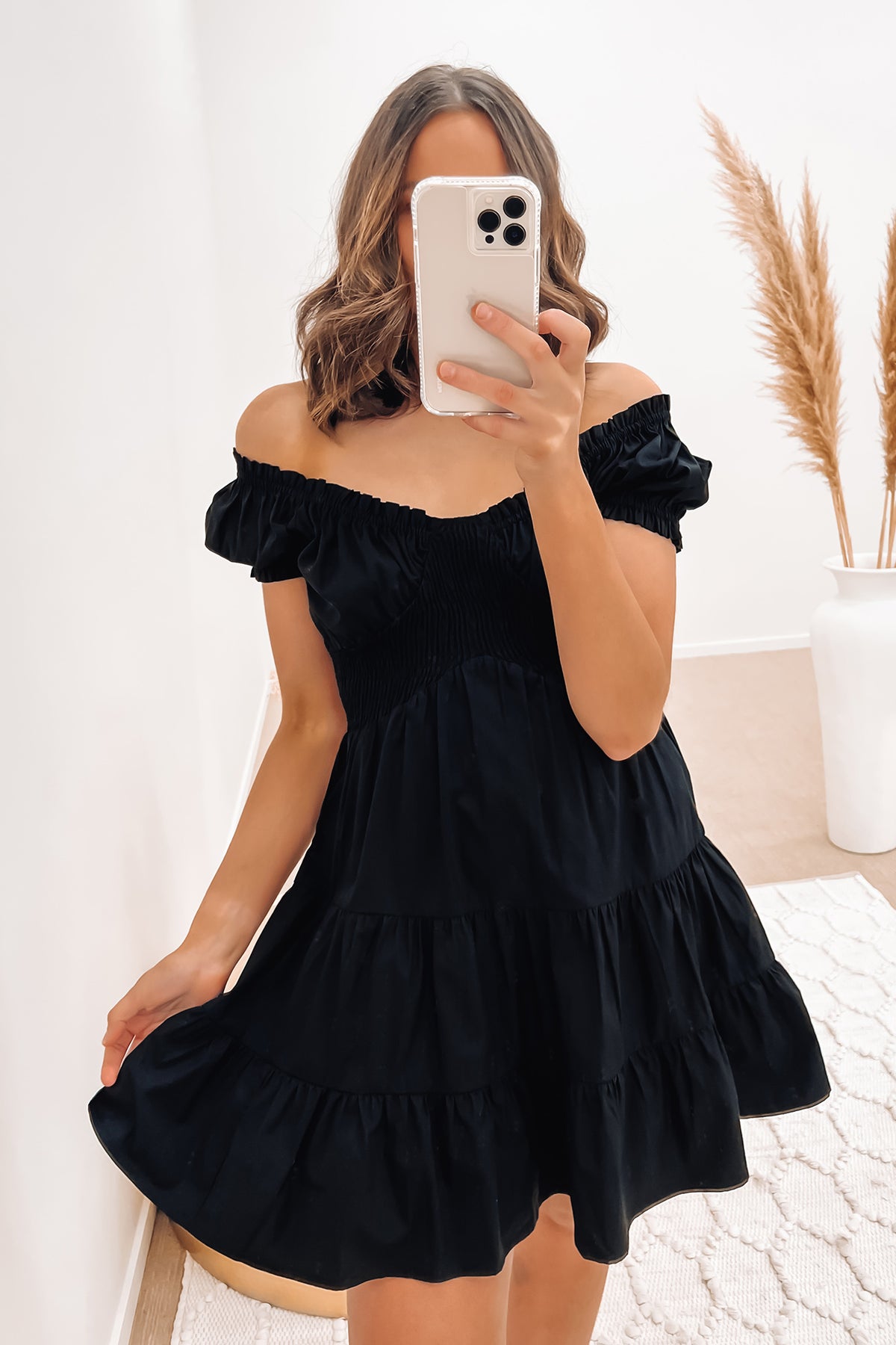 Selena Mini Dress - Black