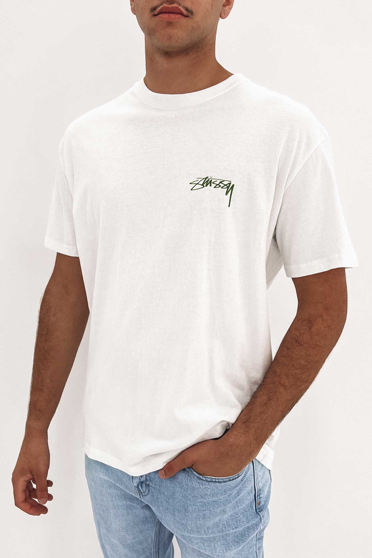 Shadow Script Short Sleeve Tee White