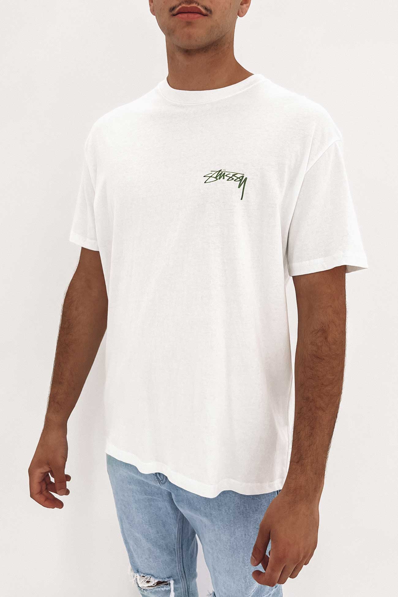 Shadow Script Short Sleeve Tee White