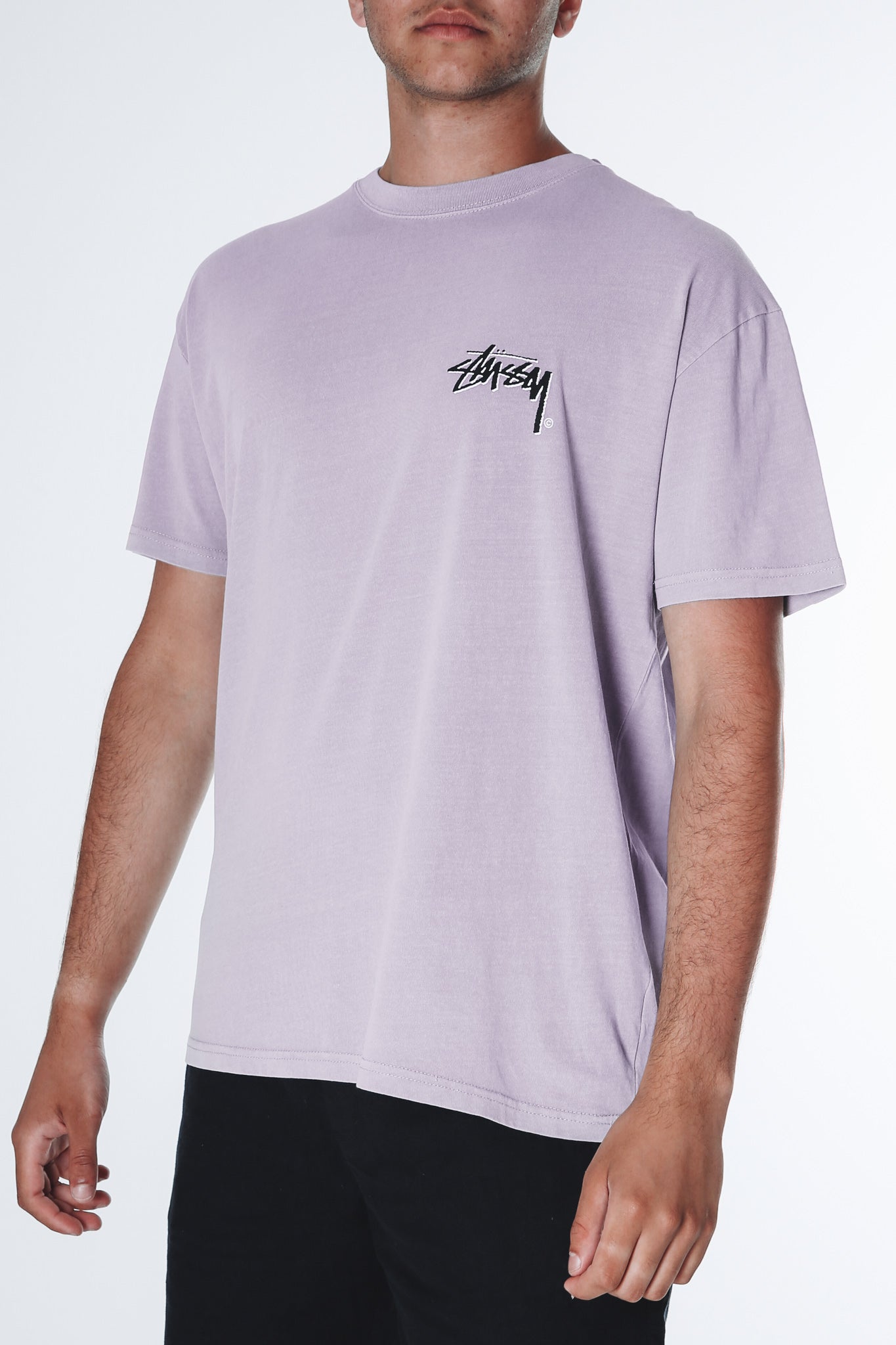 Shadow Stock Short Sleeve Tee Pigment Dusty Mauve