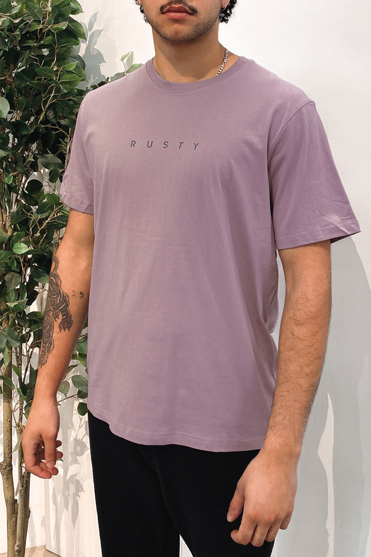 Short Cut Short Sleeve Tee Elderberry 1