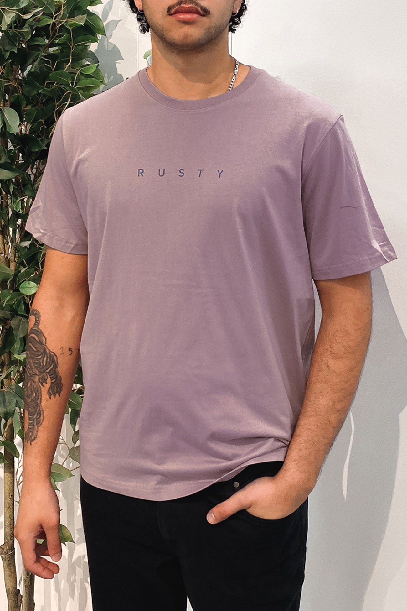 Short Cut Short Sleeve Tee Elderberry 1