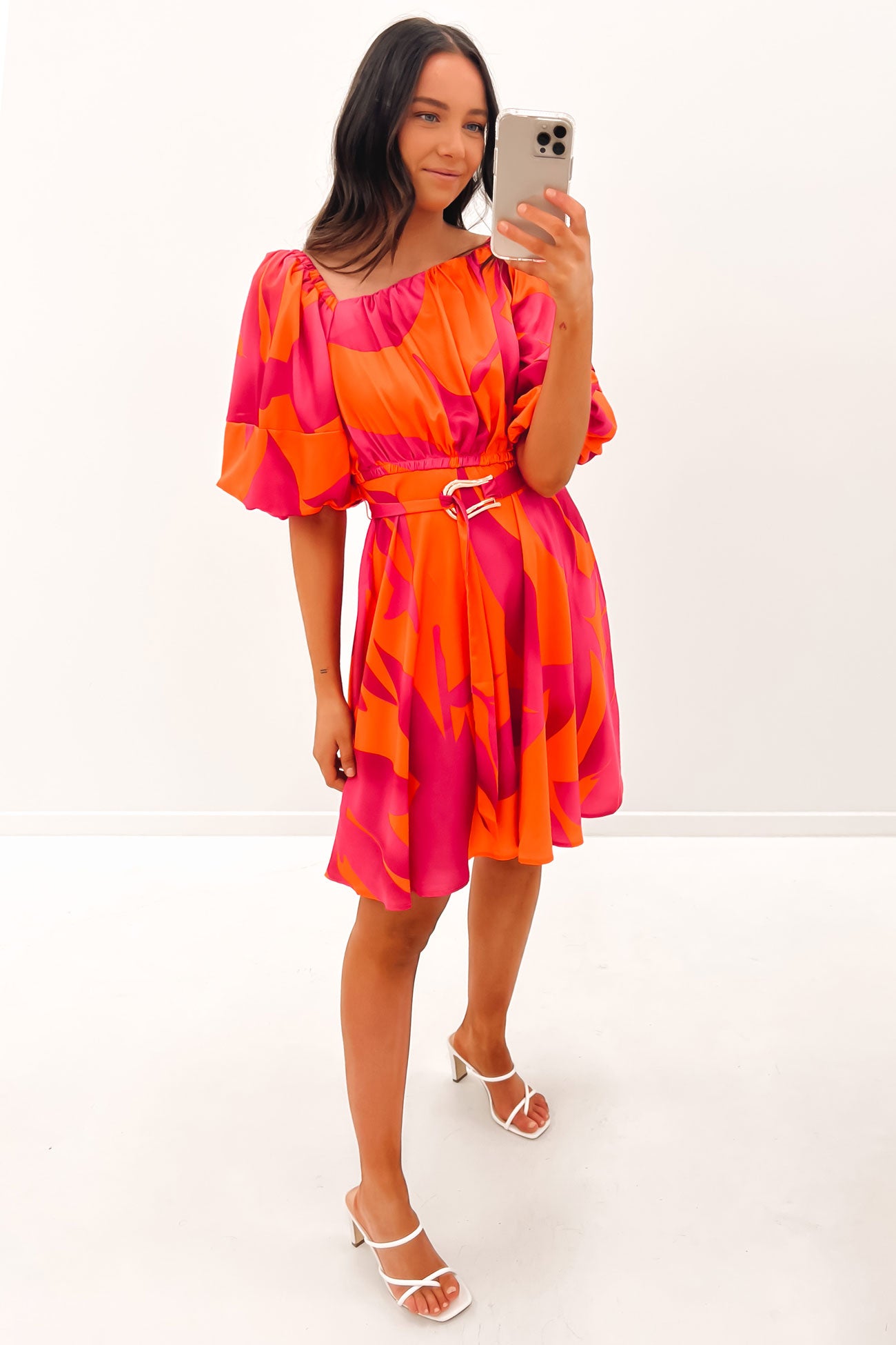 Sianna Mini Dress Pink Orange