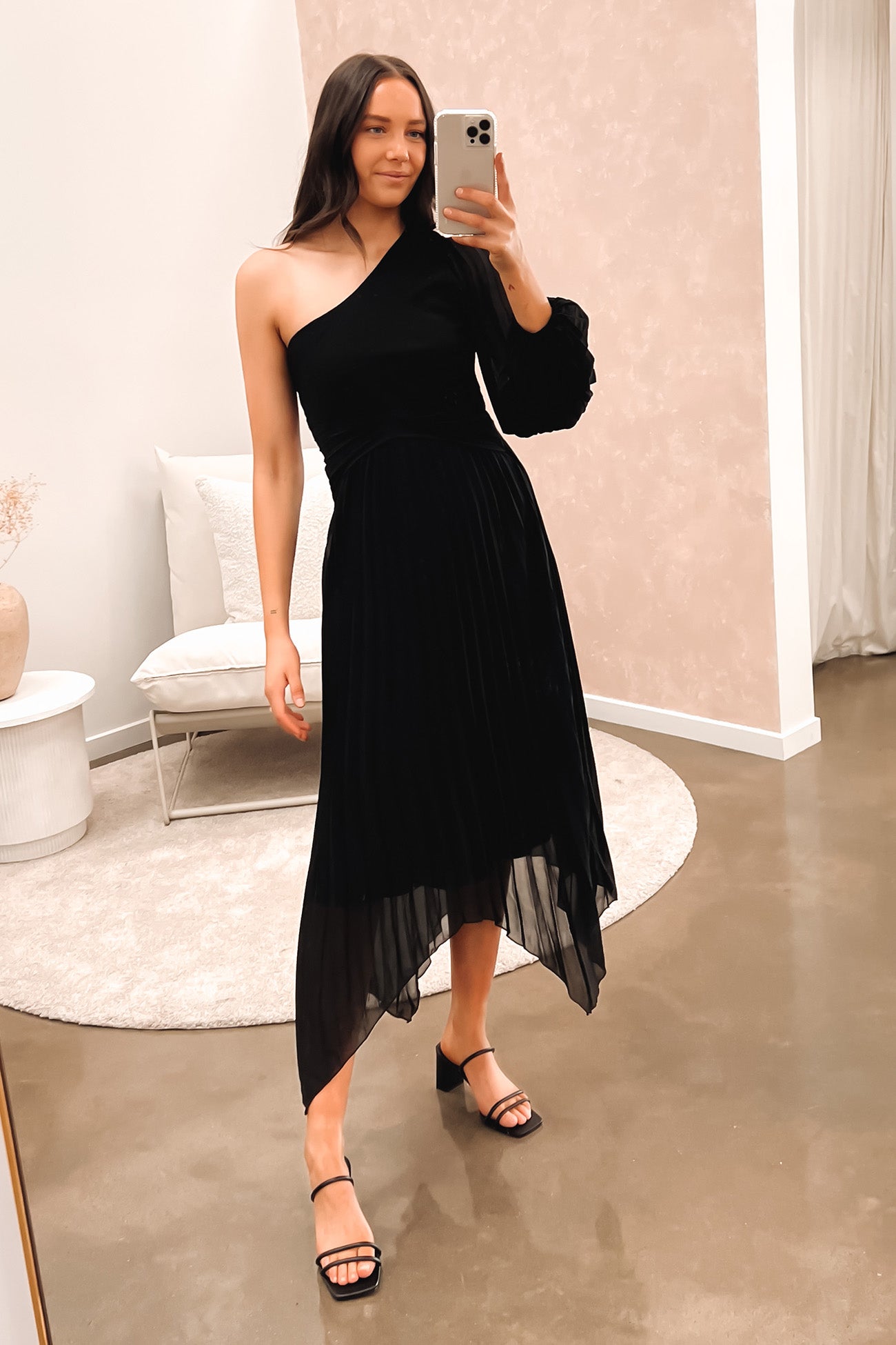 Skyla Midi Dress Black