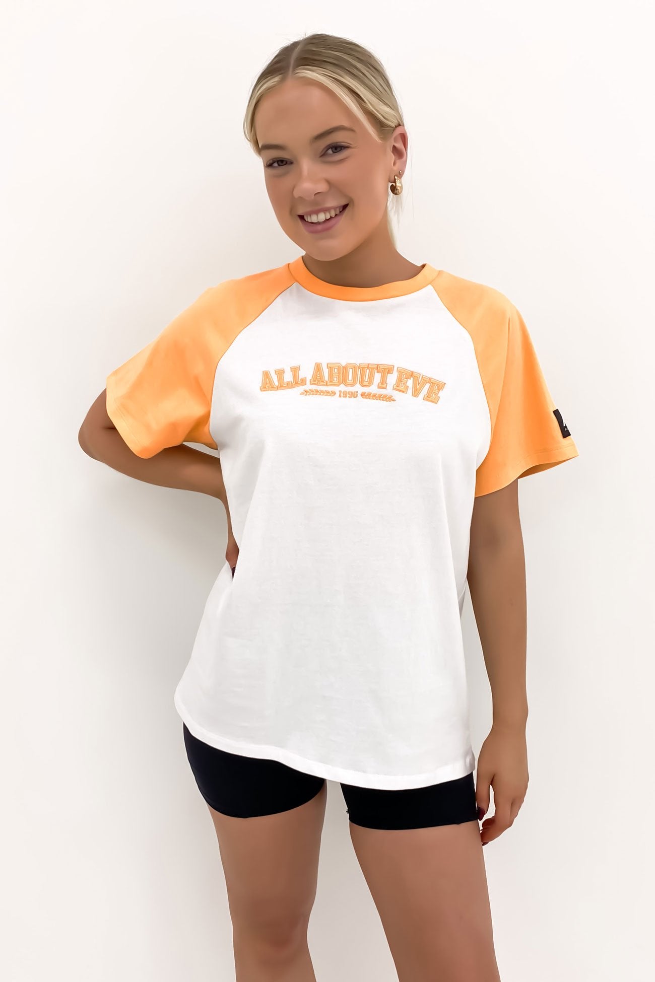 Squad Raglan Tee Orange