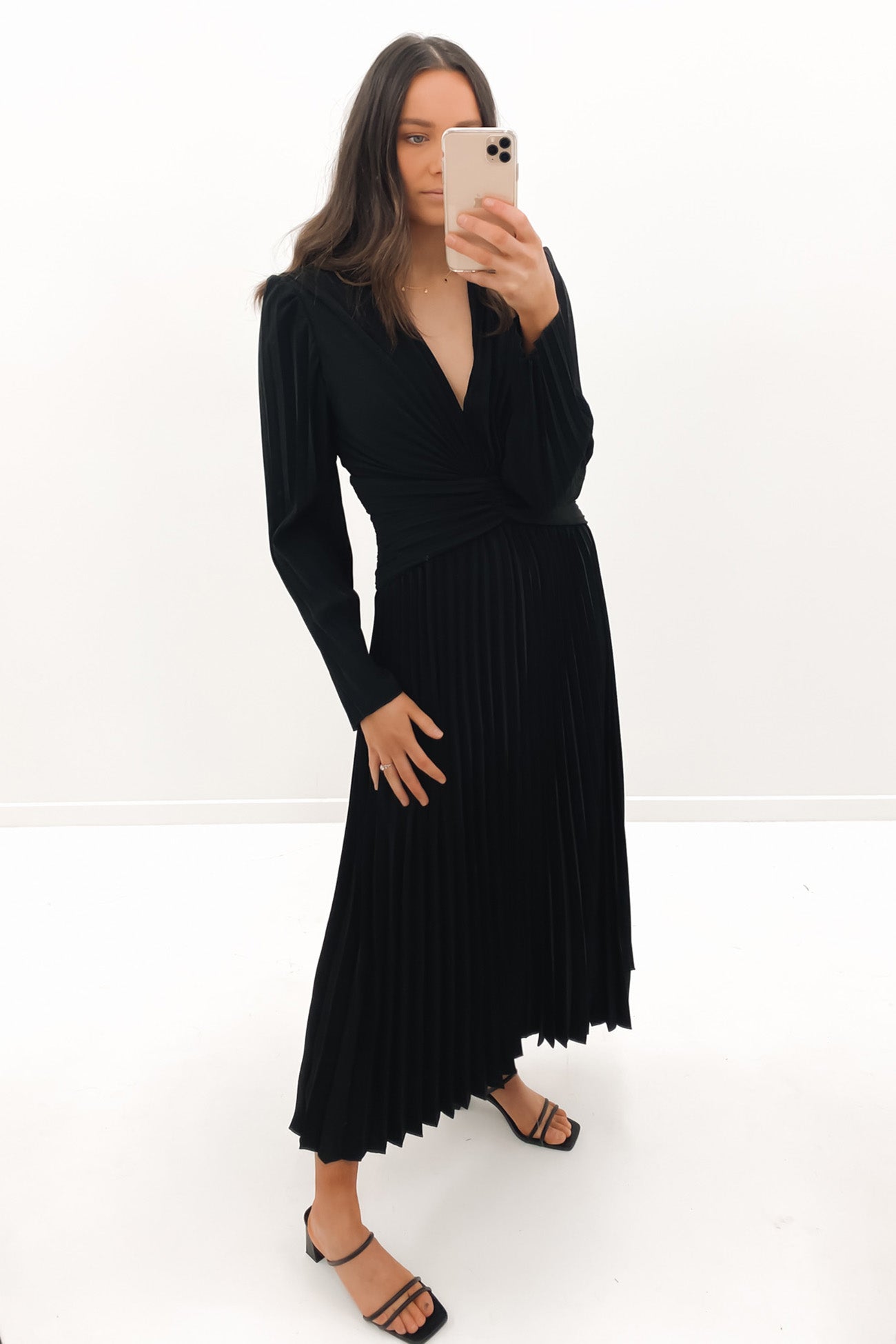 Stars Aligned Midi Dress Black