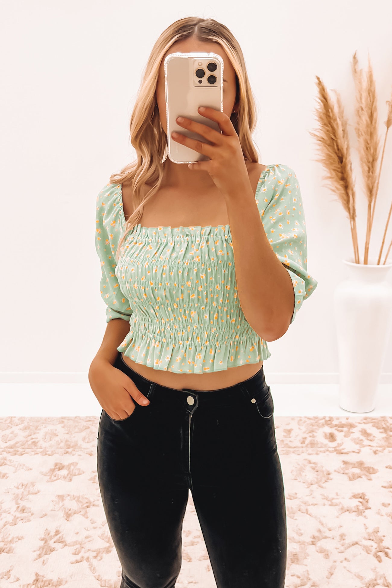 Stella Ditsy Top Print