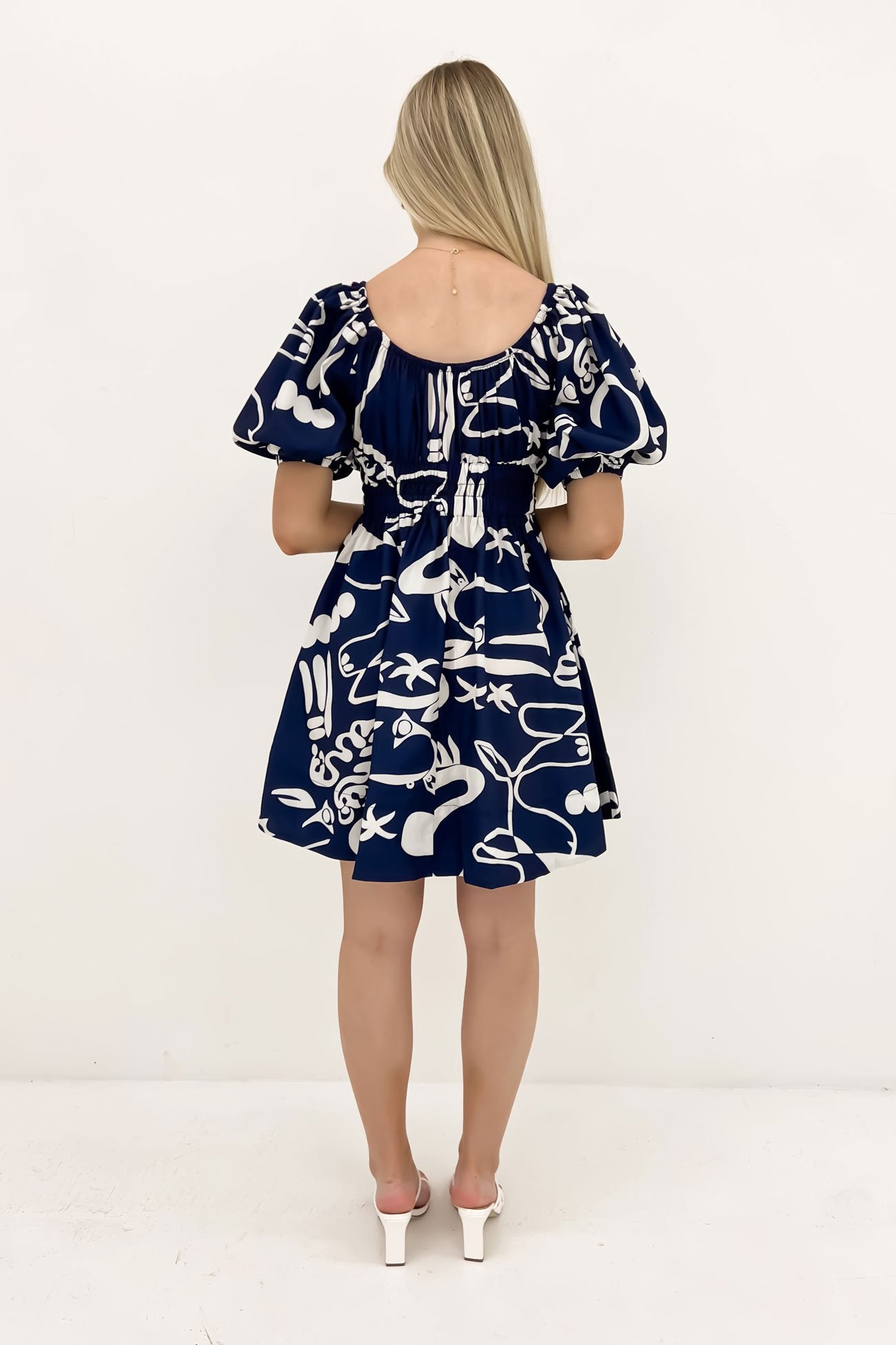 Tate Mini Dress Navy Haven