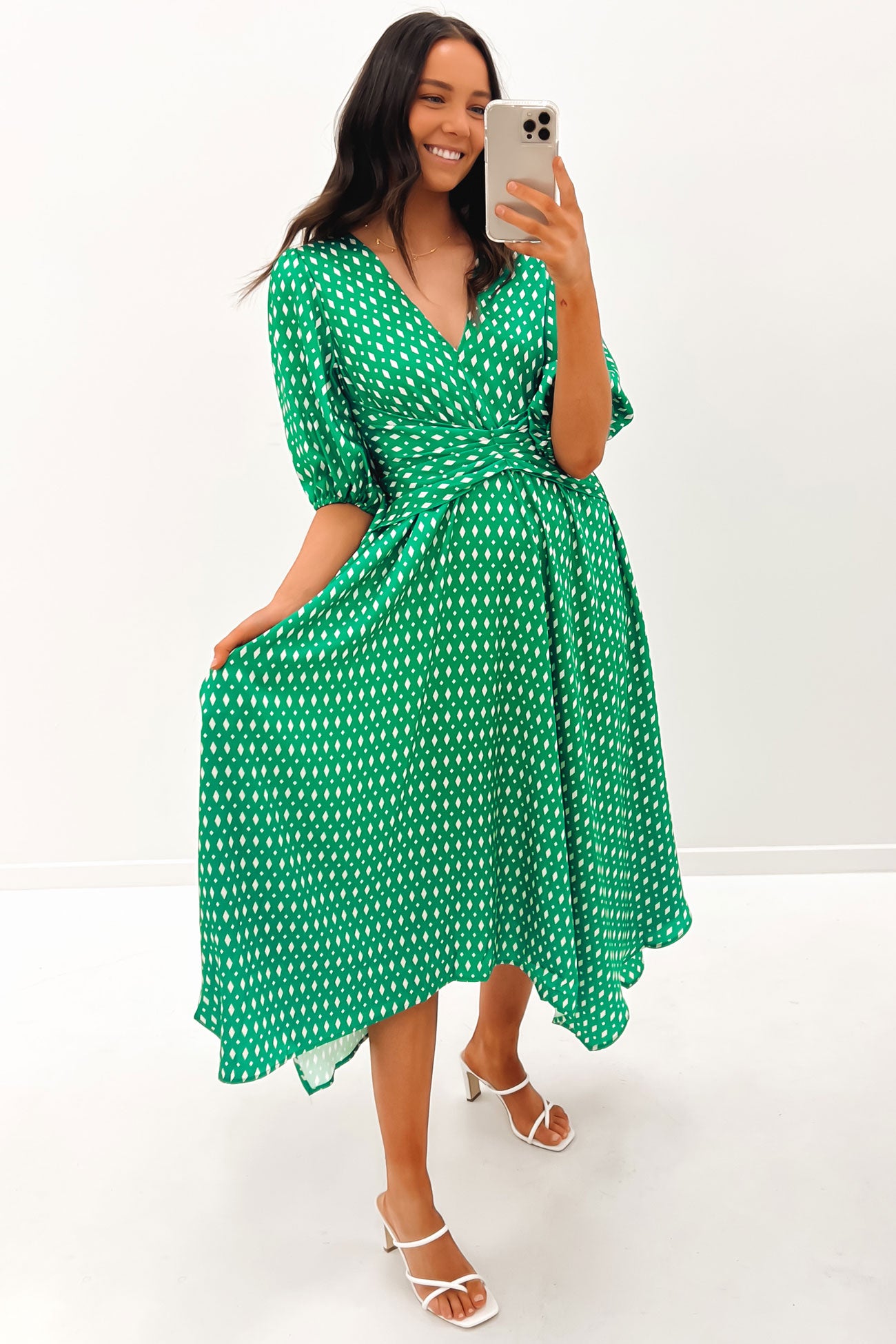 Tayla Midi Dress Emerald