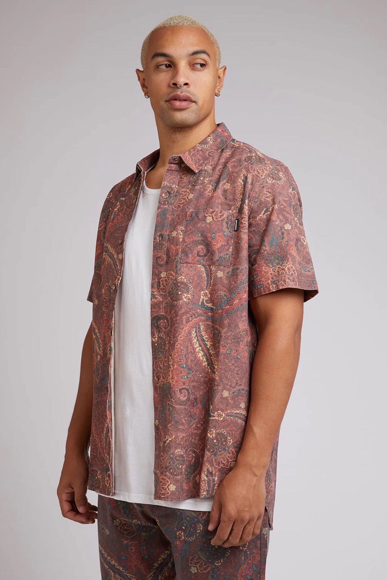 Temple Short Sleeve Shirt Multicoloured