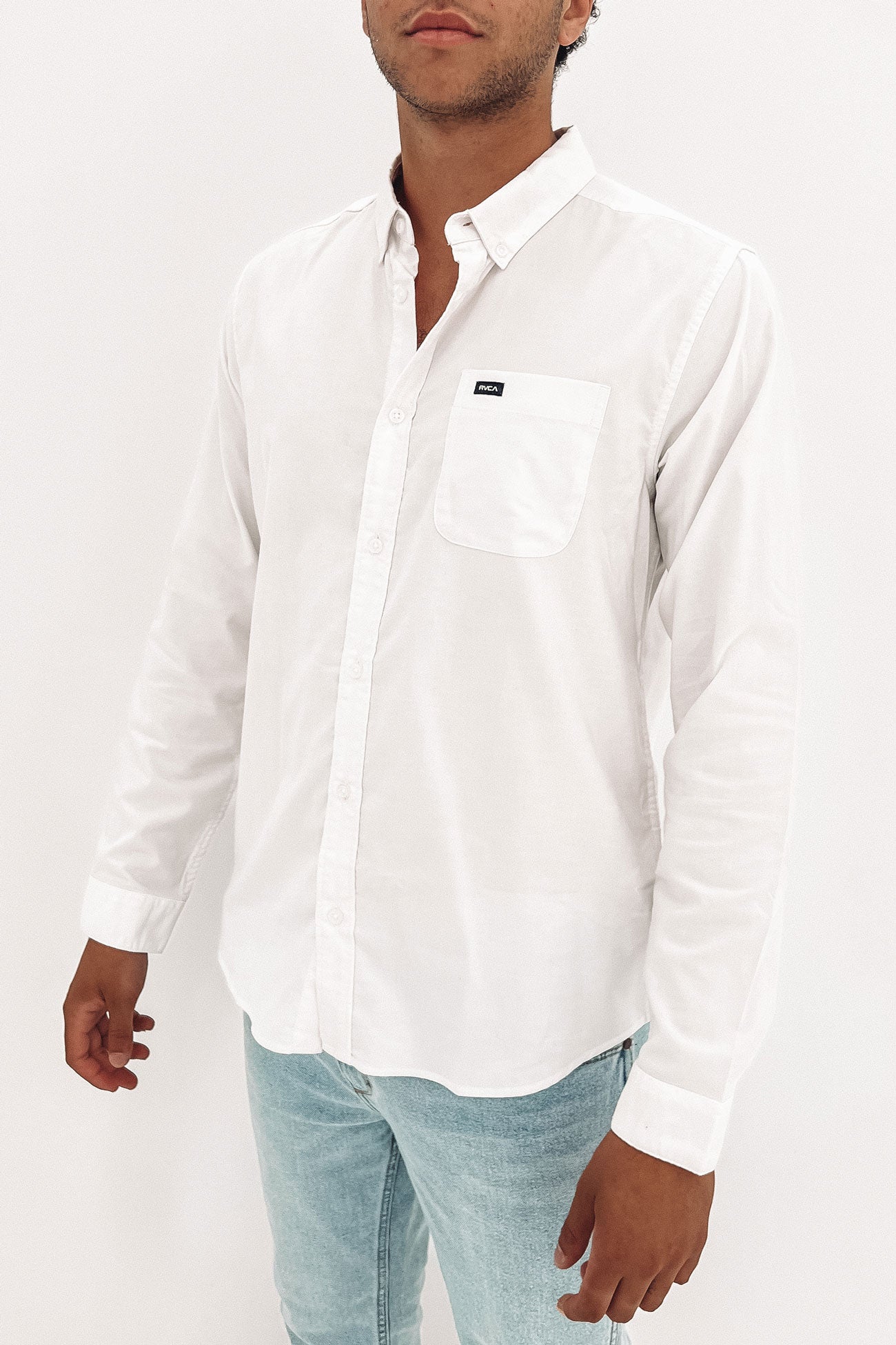 That'll Do Stretch Long Sleeve Shirt White