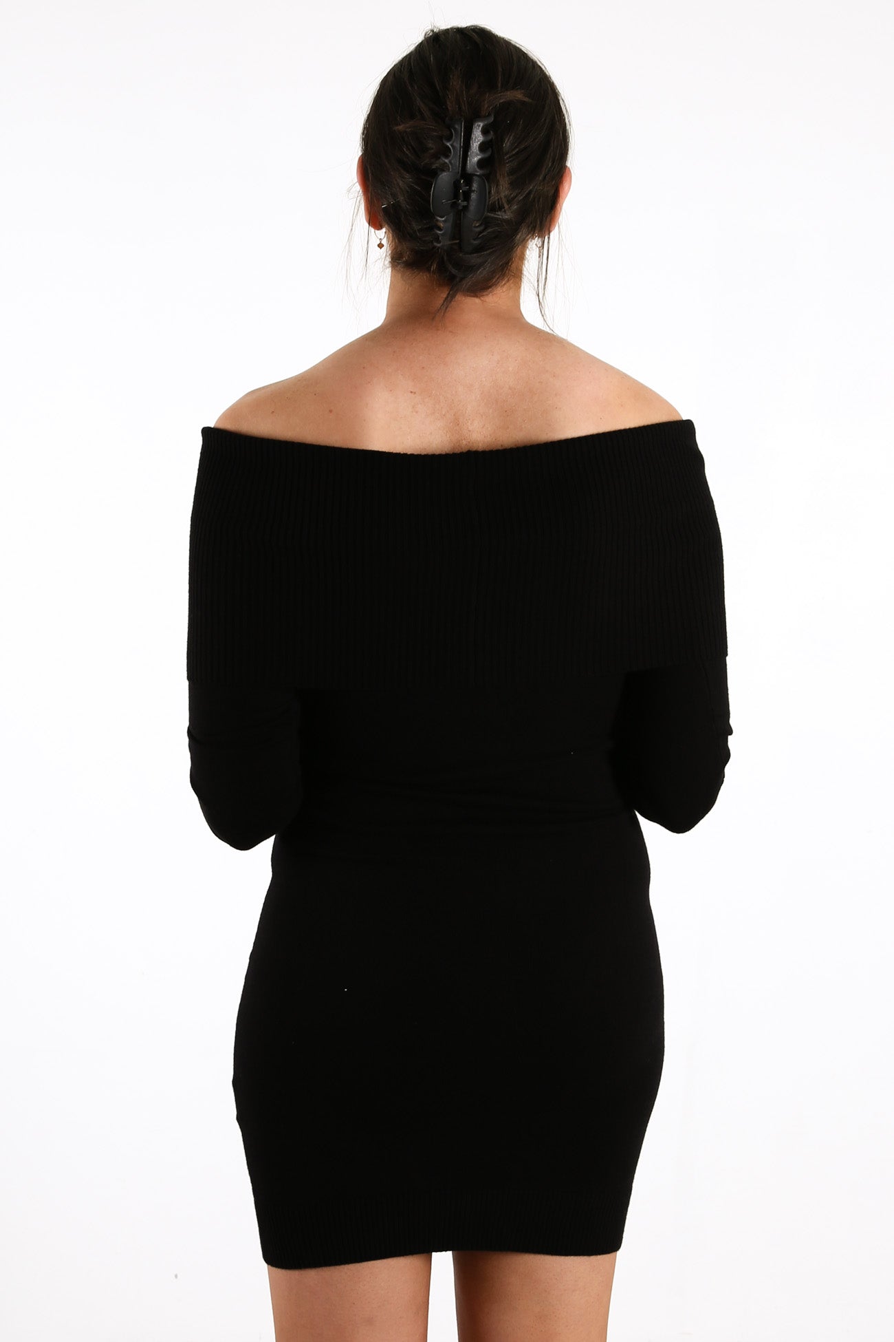 The Venice Knitted Dress Black