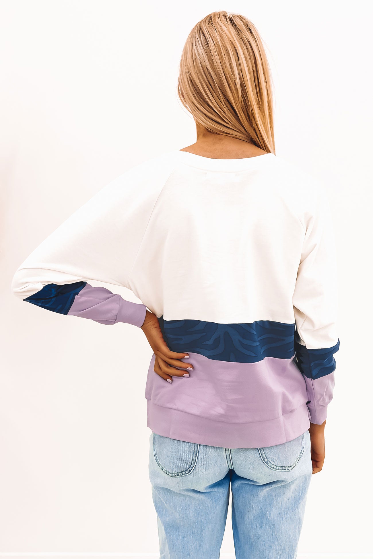 Tilly Sweater Navy Lilac