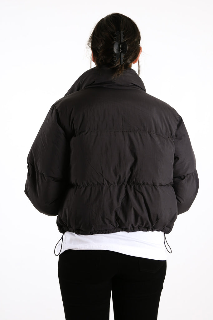 Topher Puffer Jacket Coal - Jean Jail