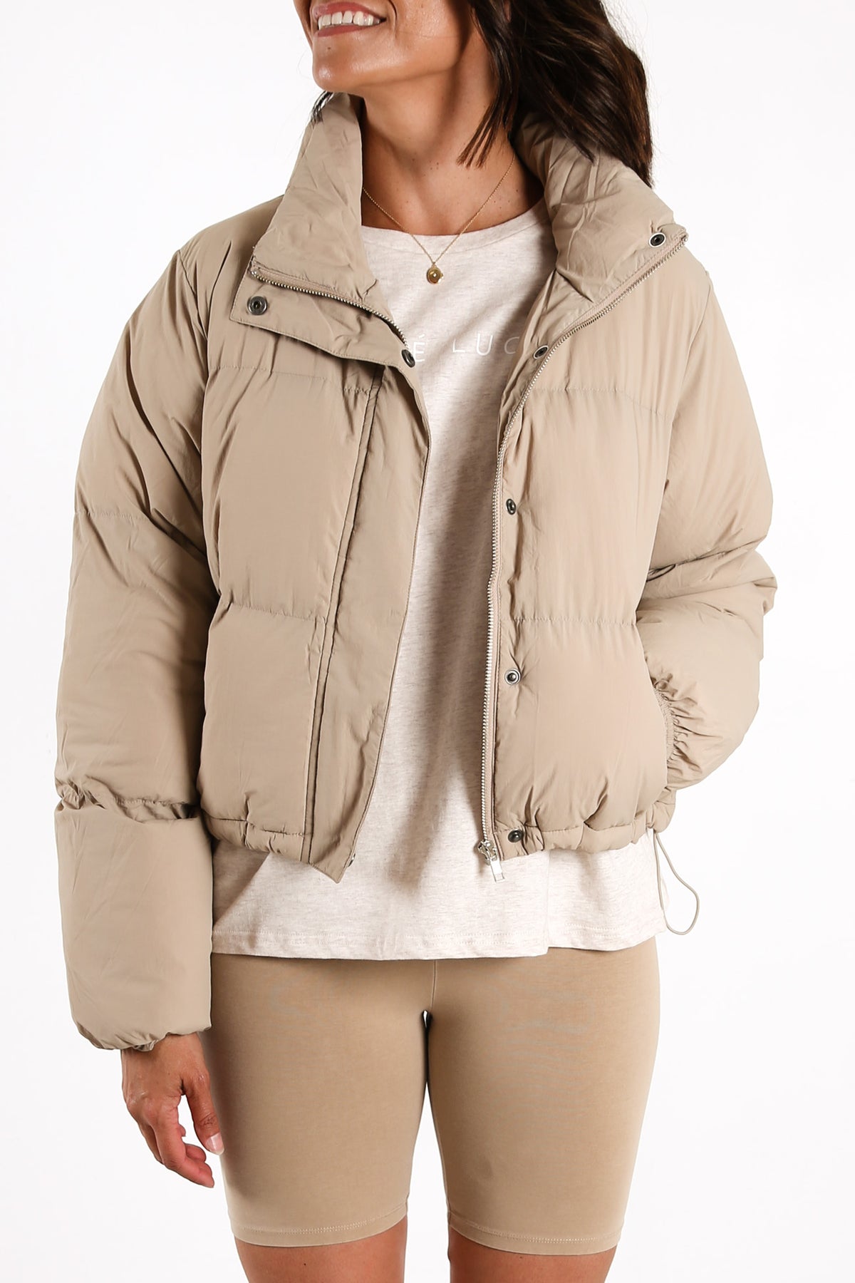 Topher Puffer Jacket Mocha Jean Jail