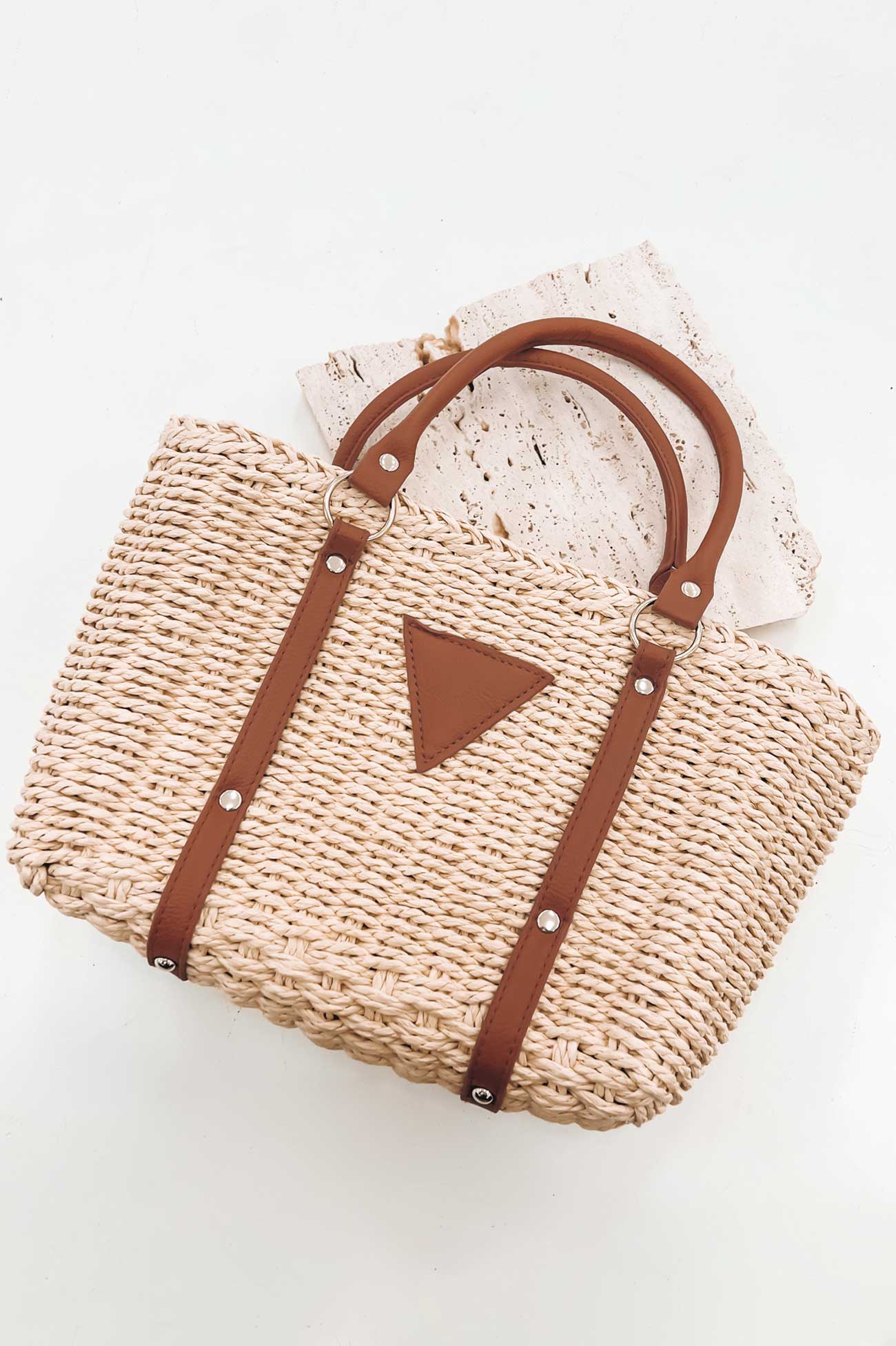 Anne Small Straw Woven Tote