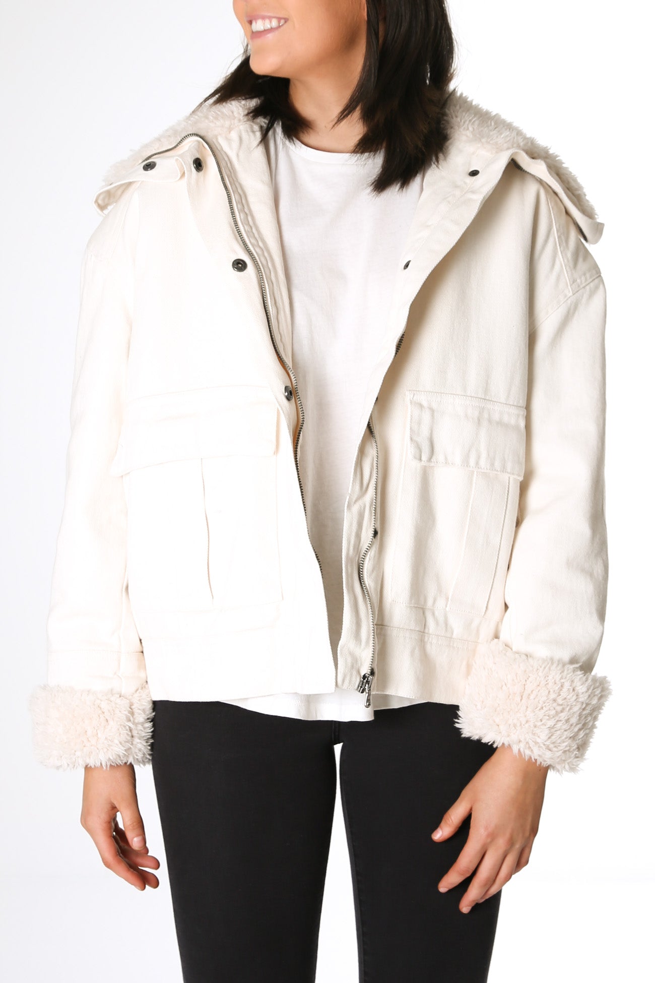 Utility Sherpa Jacket Bone