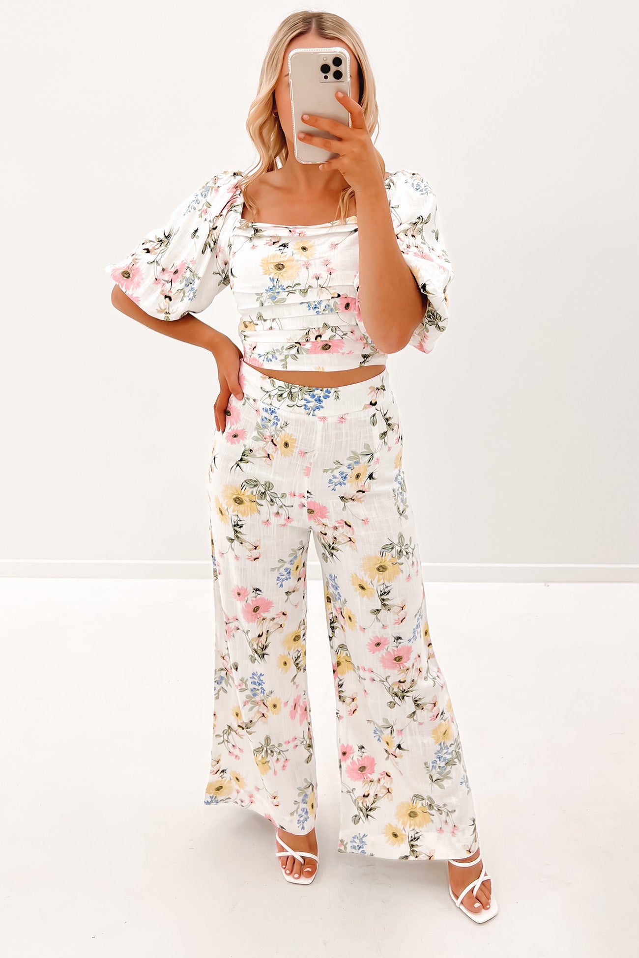 Verana Pant White Floral