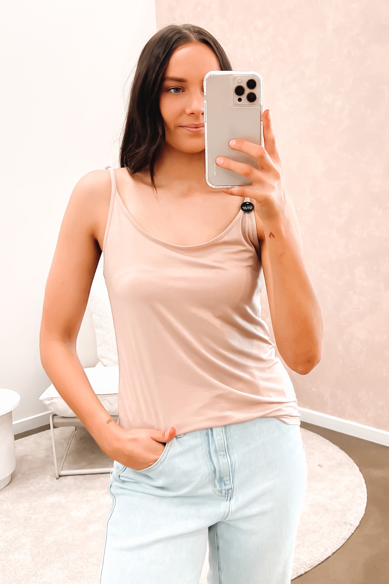 Veronica Reversible Camisole Nude