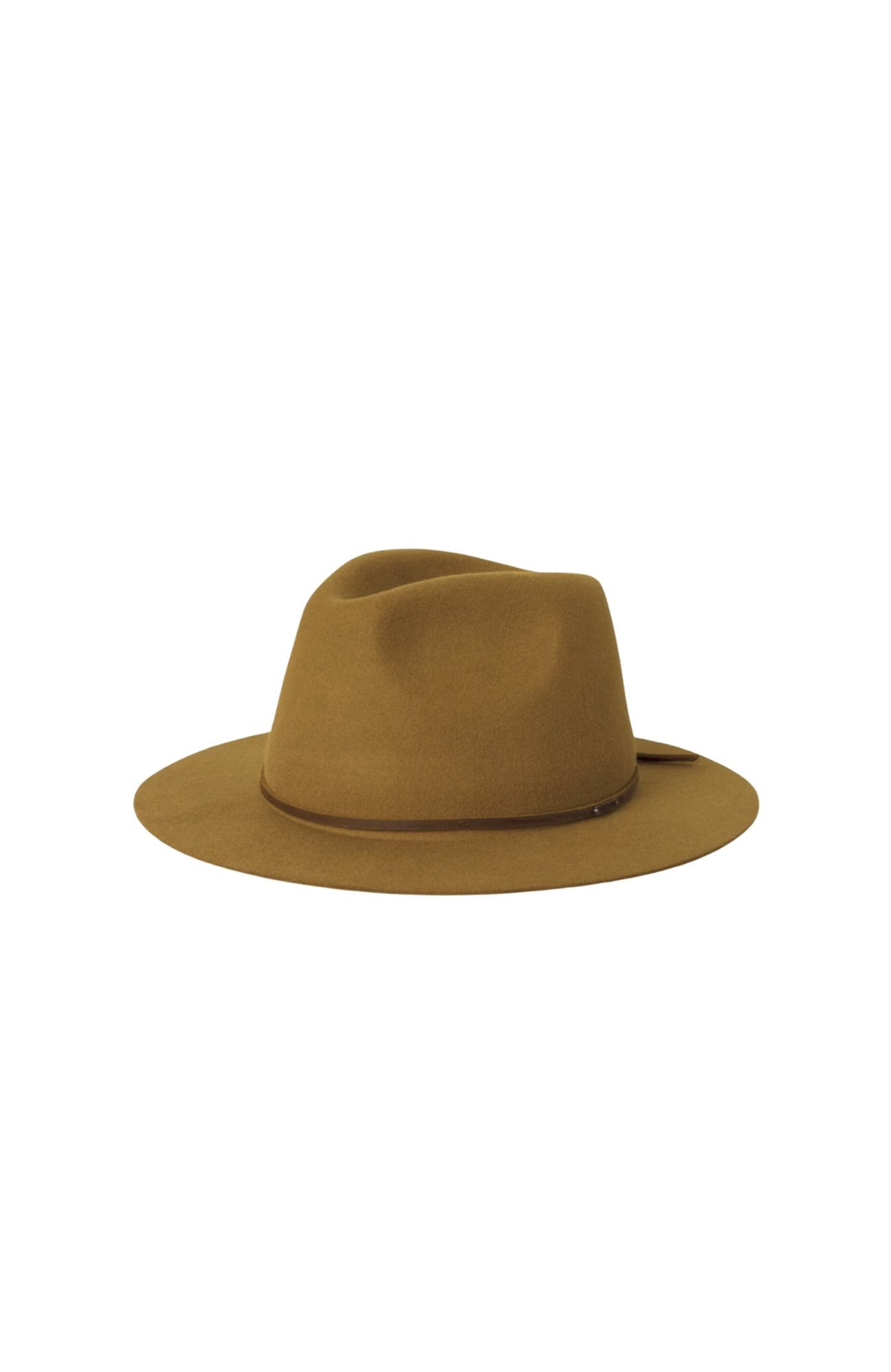 Wesley Packable Fedora Golden Brown