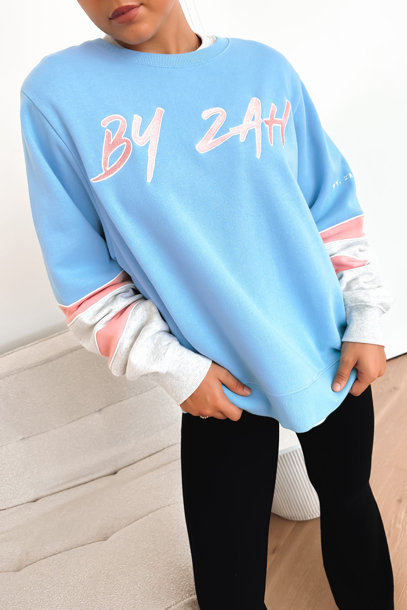 Zah College Fleece Powder Blue