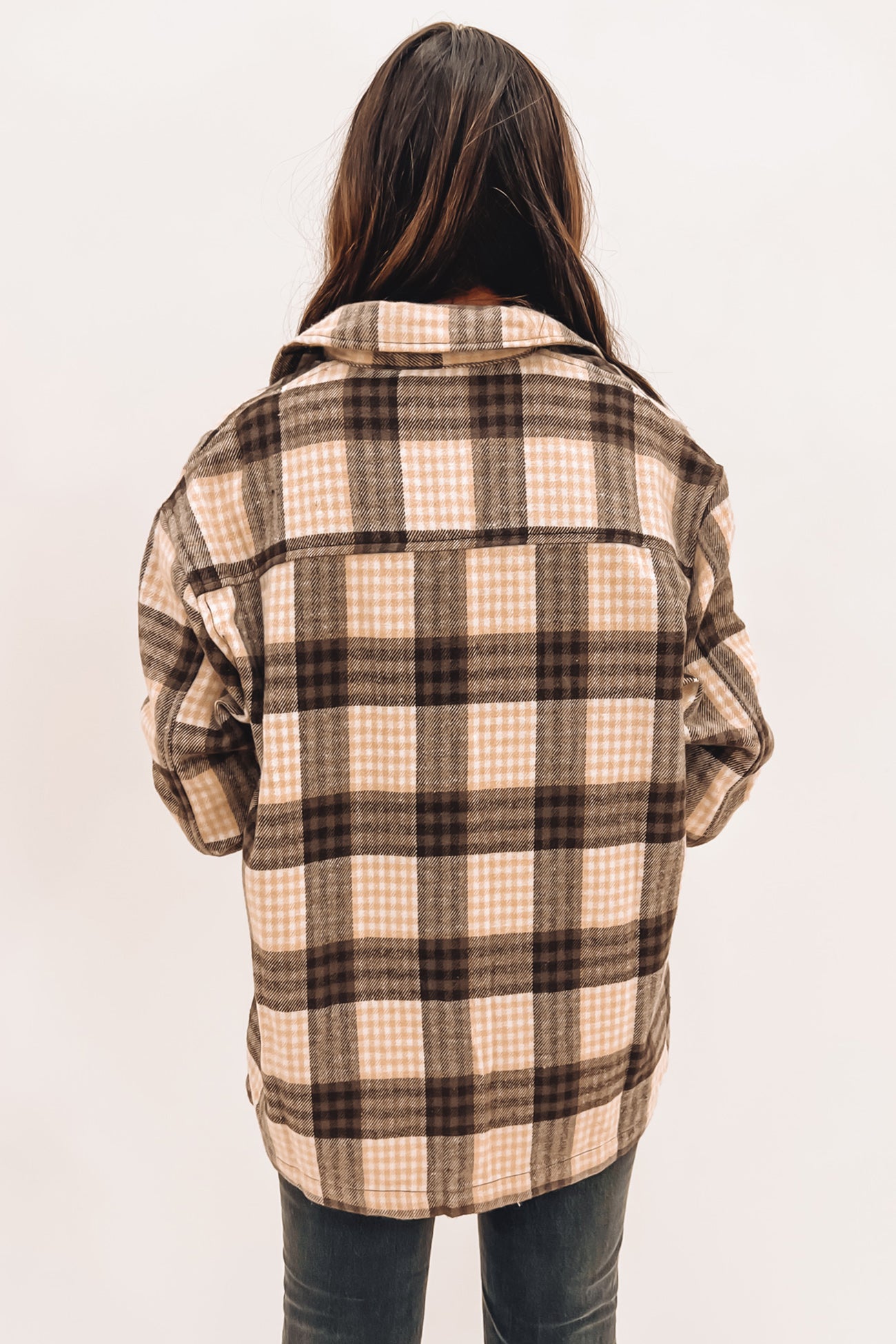 Zara Check Shacket Multicoloured