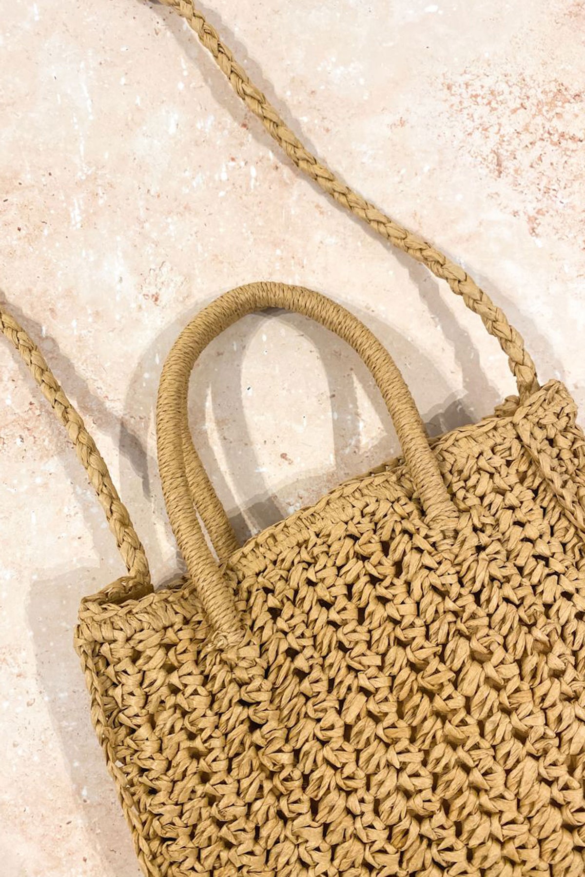 Anya Straw Bag Tan