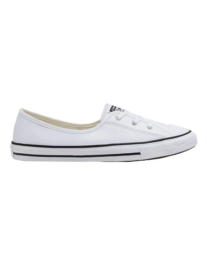 Chuck Taylor All Star Ballet Lace Faux Leather Slip White