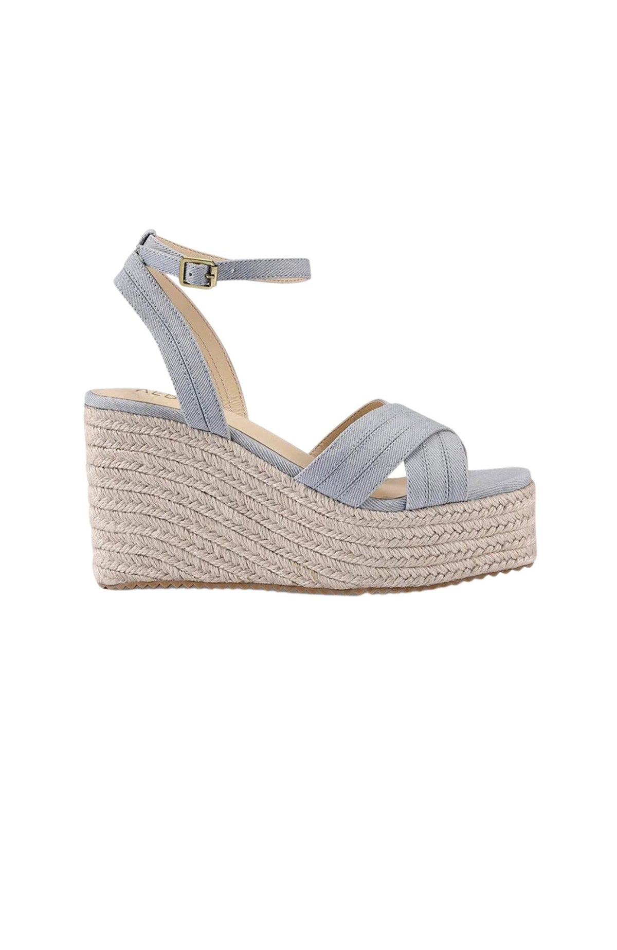 Callie Espadrille Wedges Denim Jean Jail