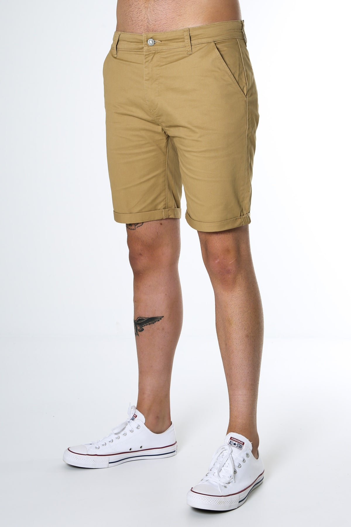 Camel cheap chino shorts