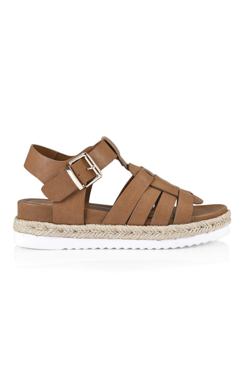 Devon Footbed Sandal Tan Softee