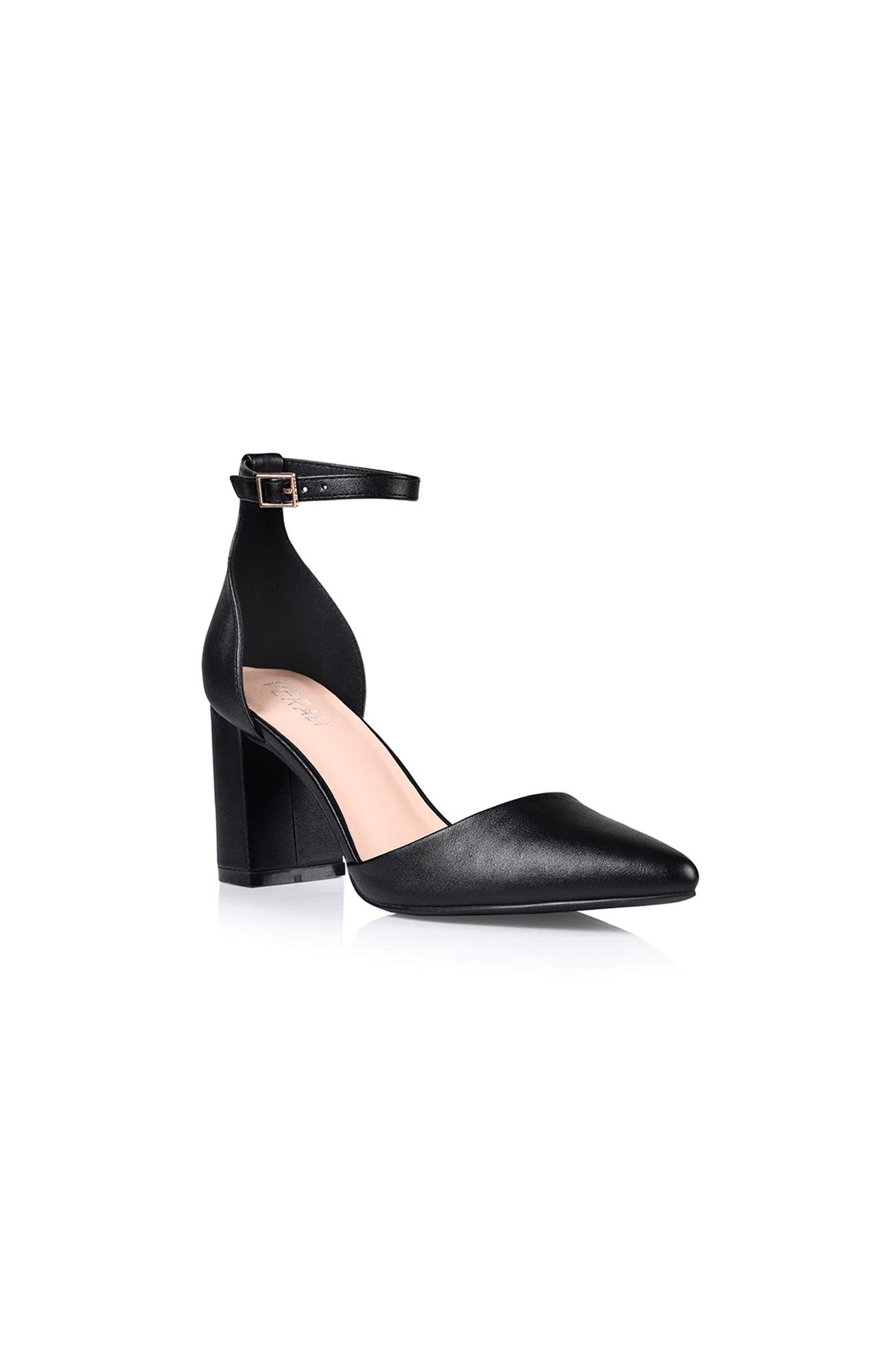 Enzo Closed Toe Pumps Black Smooth