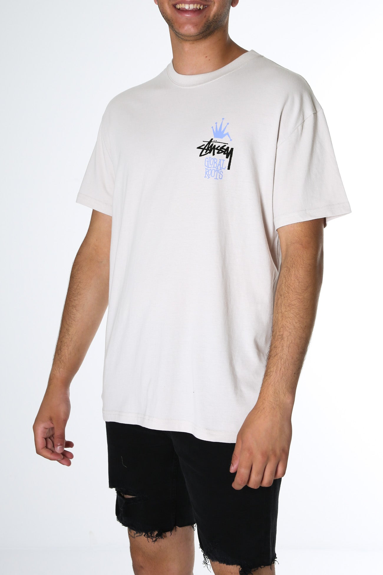 Global Roots 50/50 Short Sleeve Tee White Sand