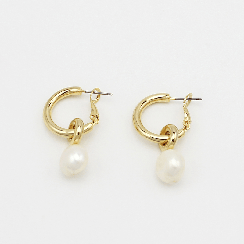 Taylor Earrings Gold Pearl Jolie & Deen - Jean Jail