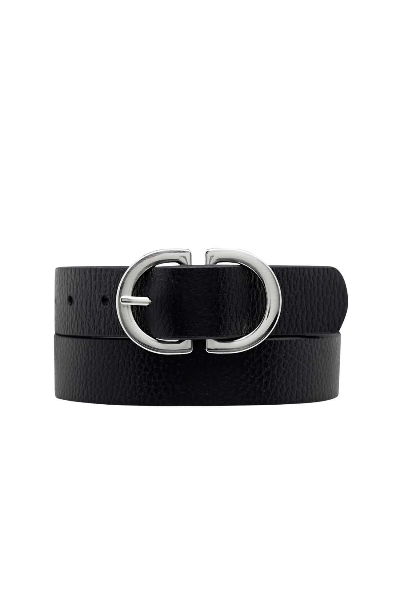 In Reverse Belt Black Silver