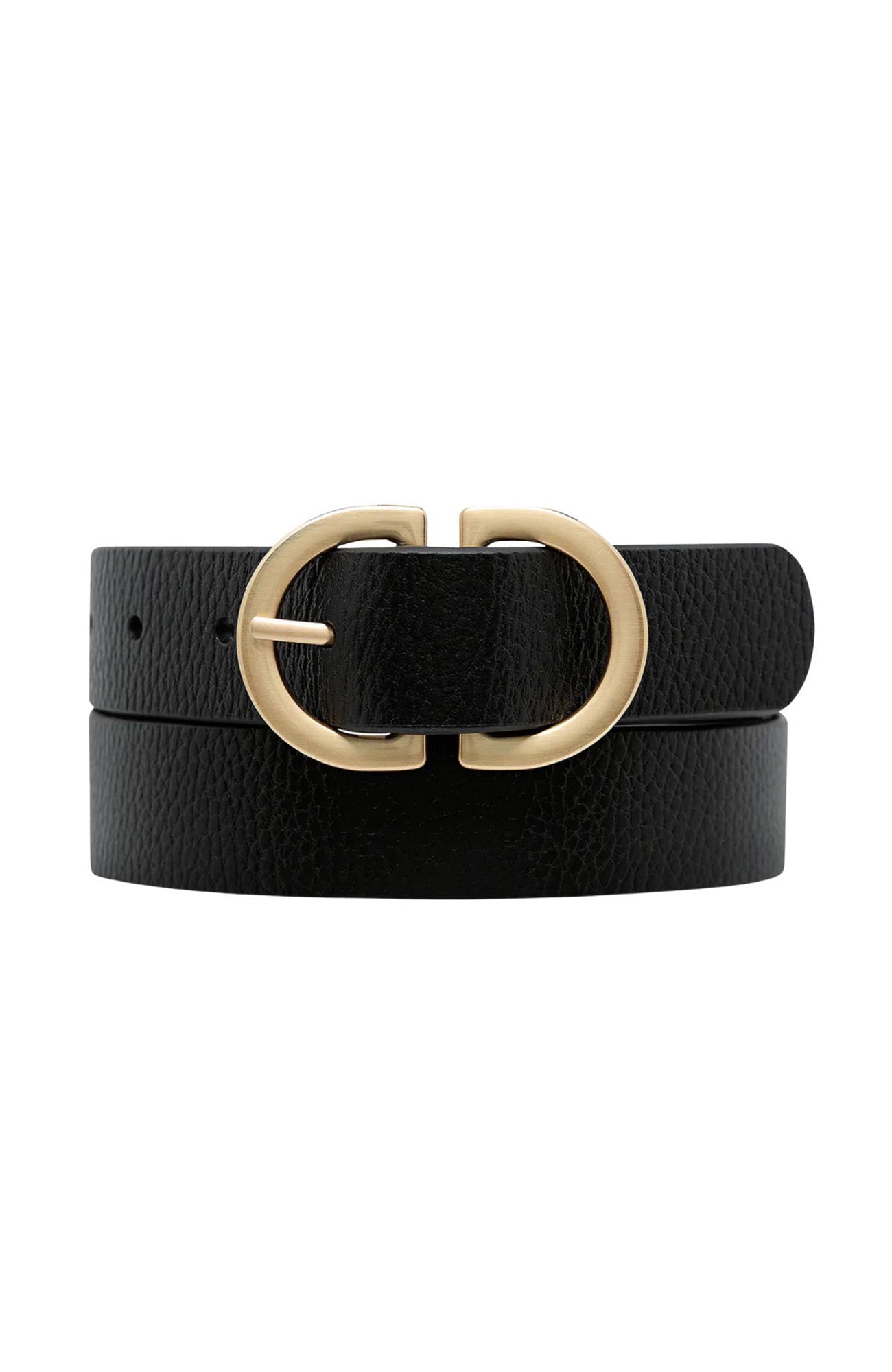 In Reverse Belt Black Gold