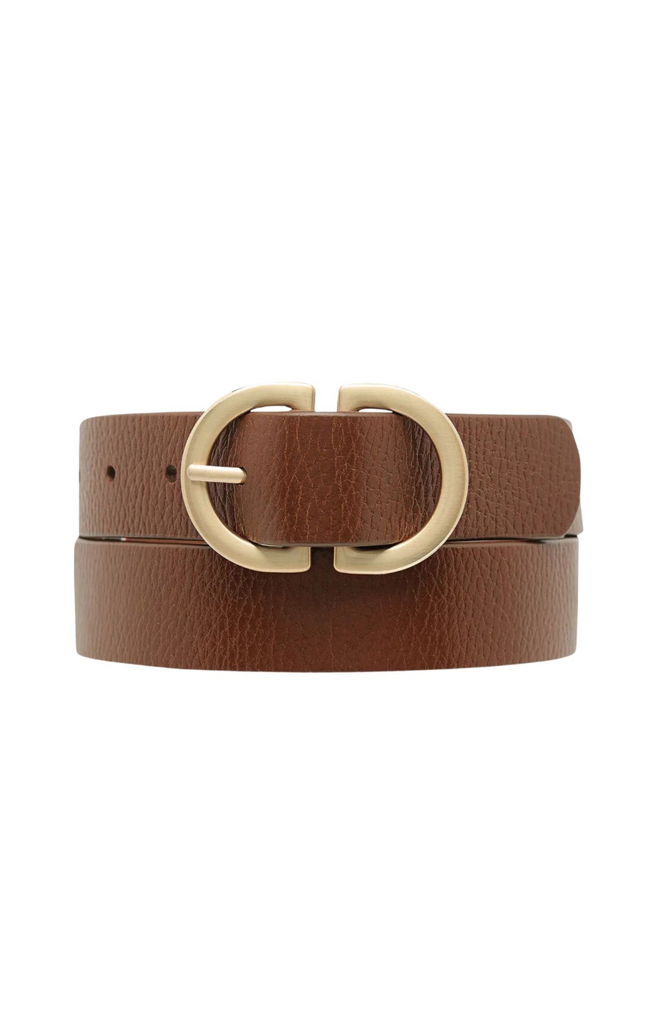 In Reverse Belt Tan Gold