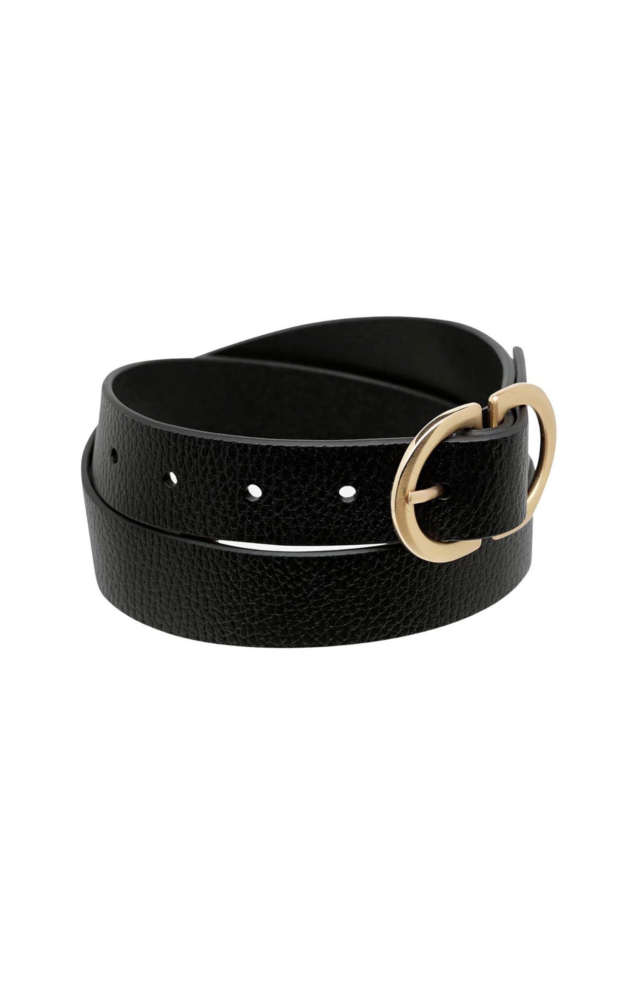 In Reverse Belt Black Gold