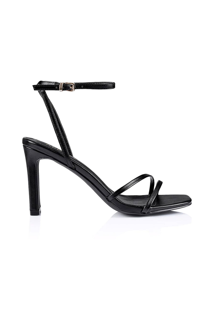 Kimmy Slim Strappy Heel Black - Jean Jail