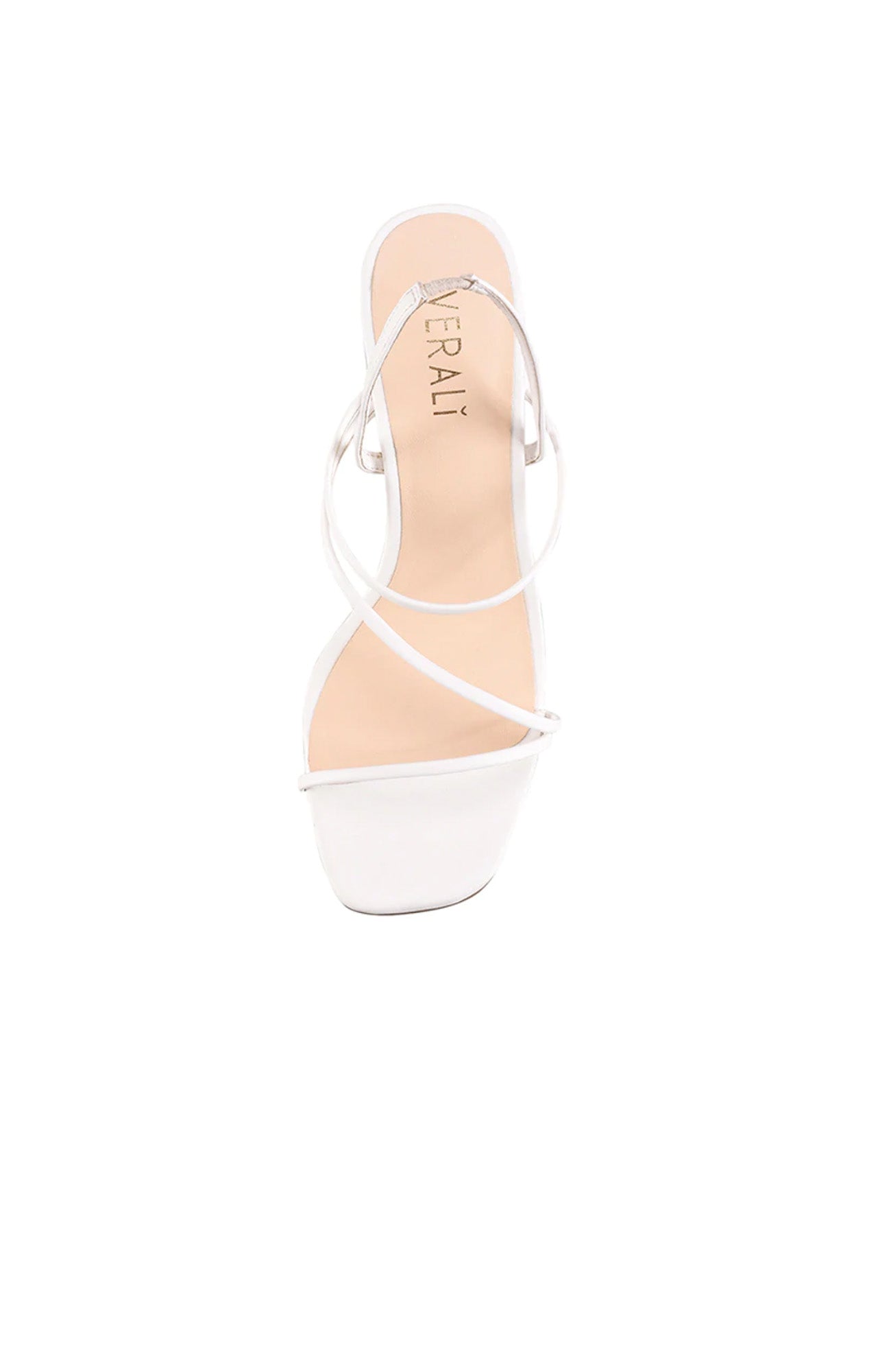 King Strappy Heel White Smooth