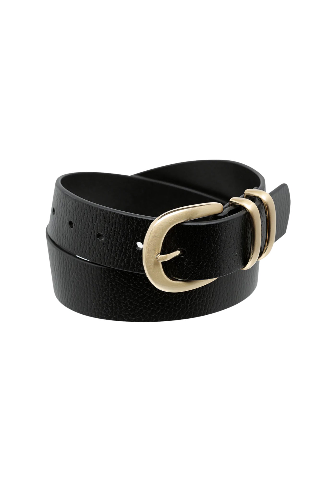 Let It Be Belt Black Gold