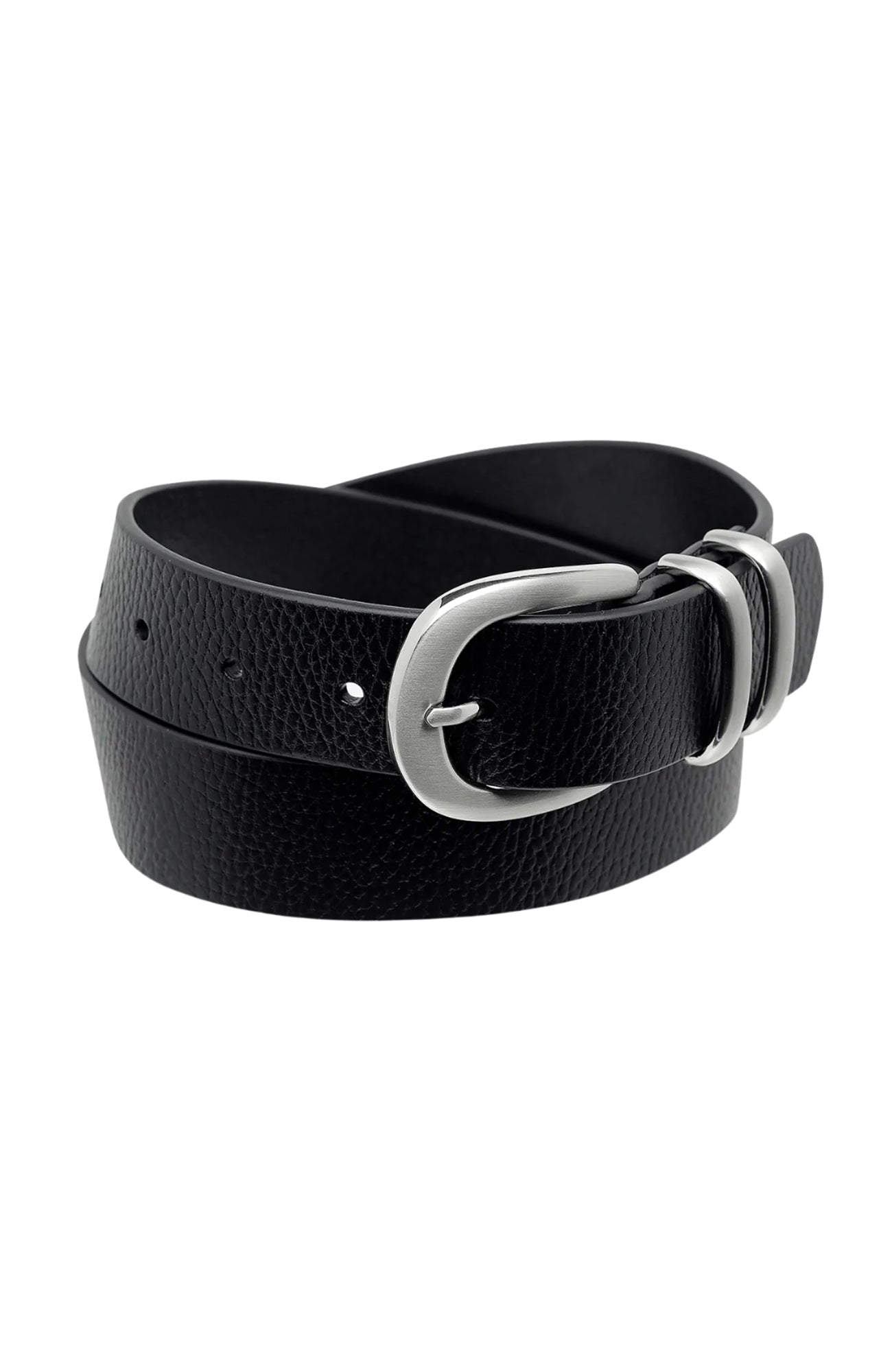 Let It Be Belt Black Silver