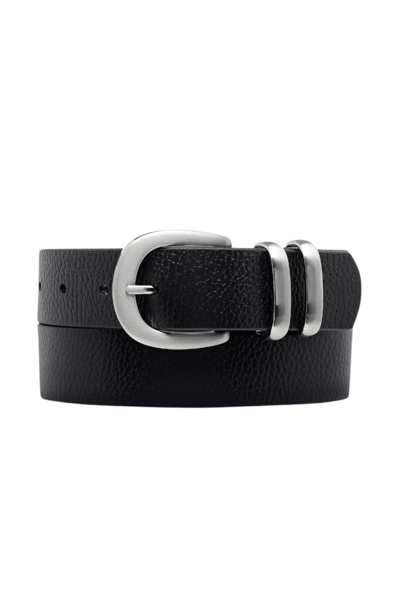 Let It Be Belt Black Silver