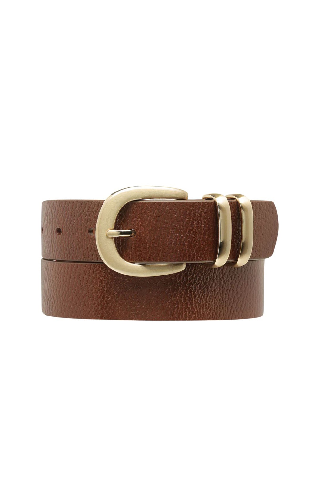 Let It Be Belt Tan Gold