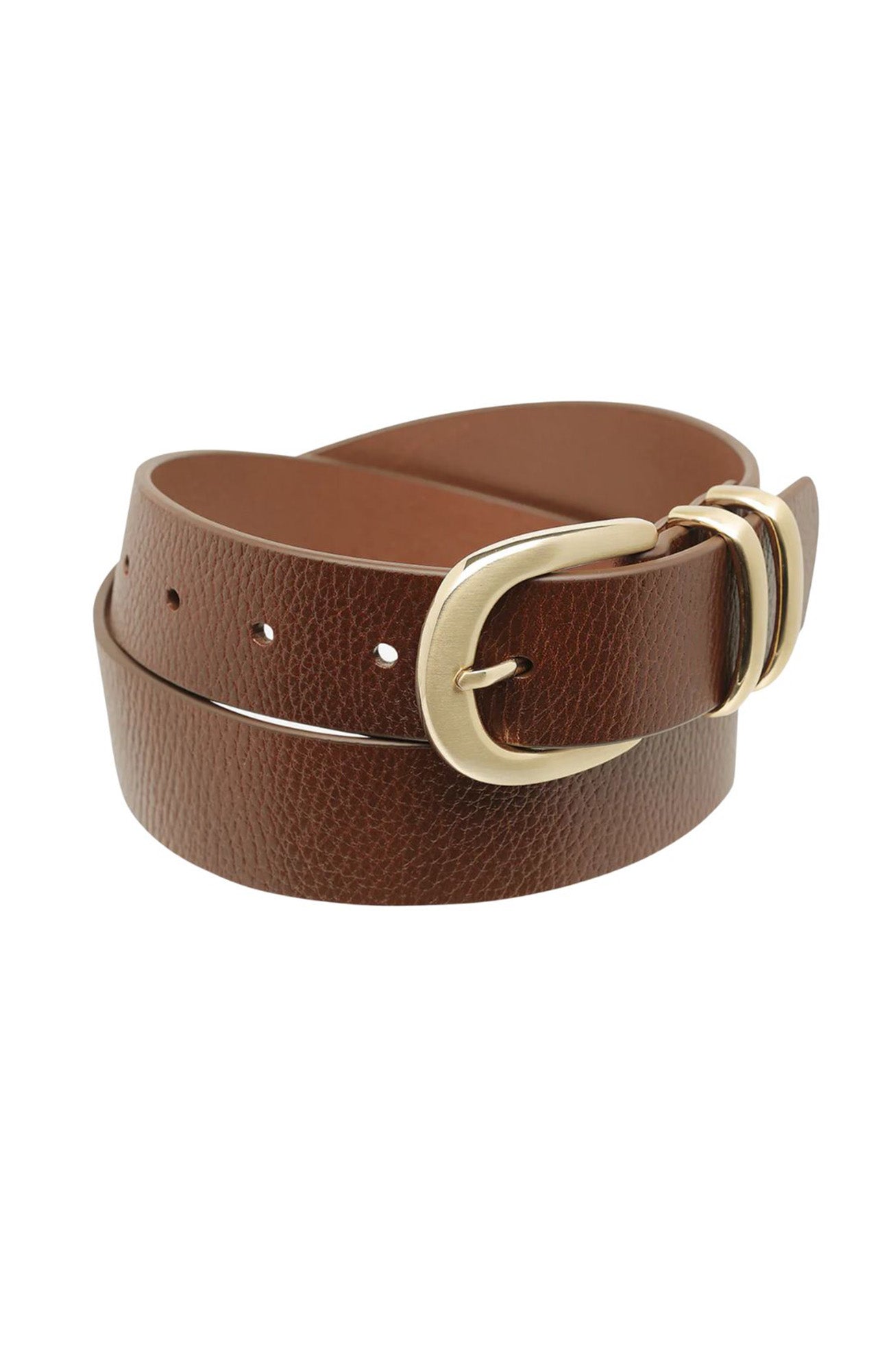 Let It Be Belt Tan Gold