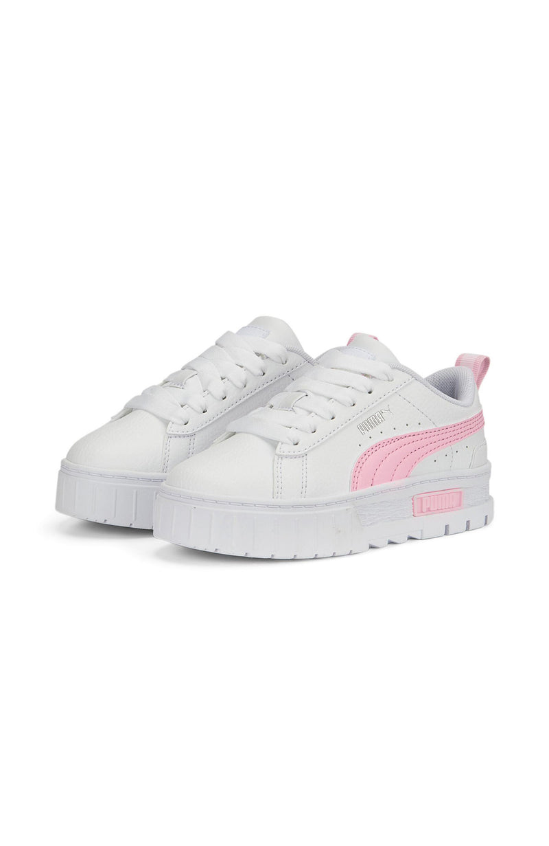 Mayze Leather Kids Sneaker Puma White Pearl Pink Jean Jail