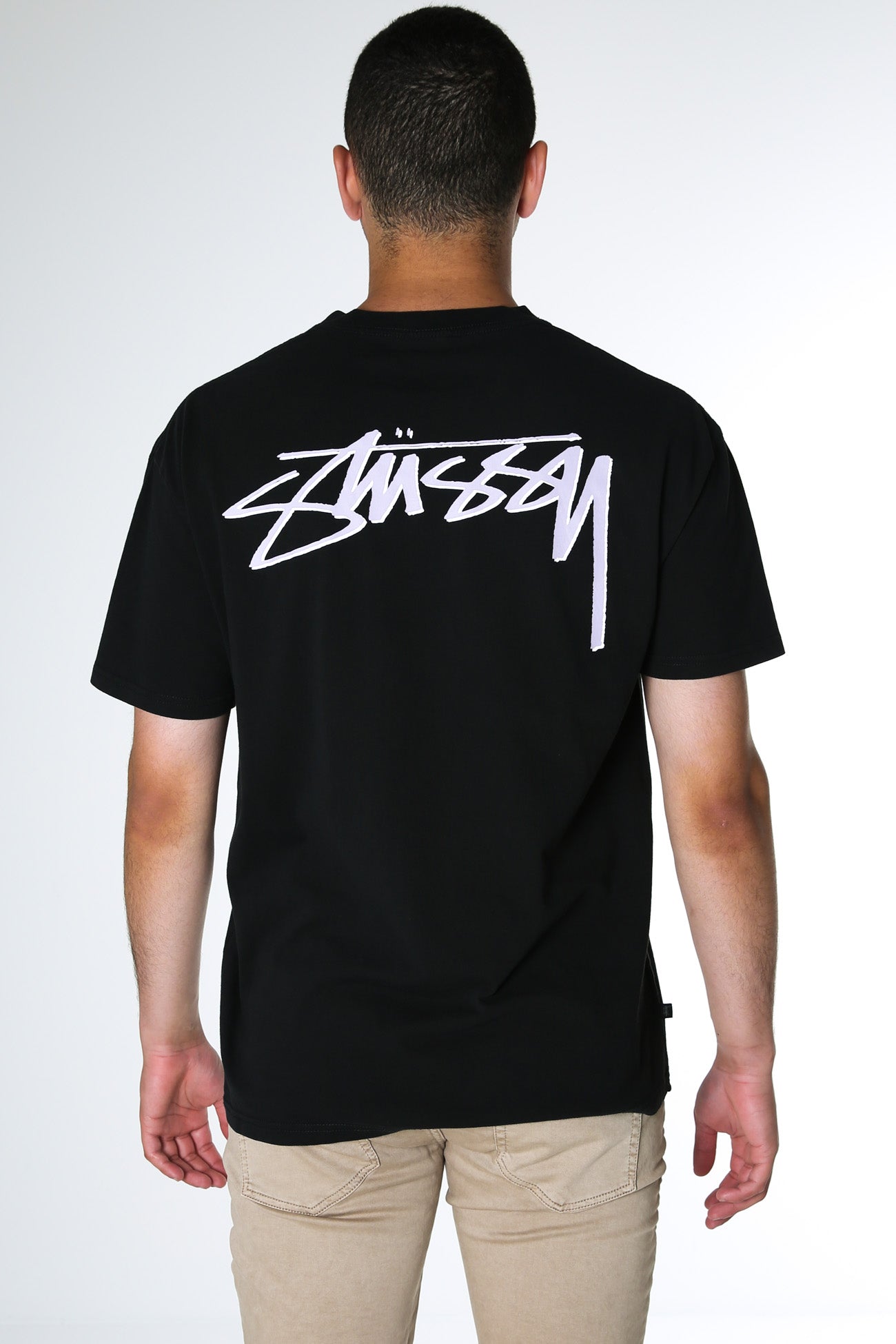 Shadow Script Short Sleeve Tee Pigment Black