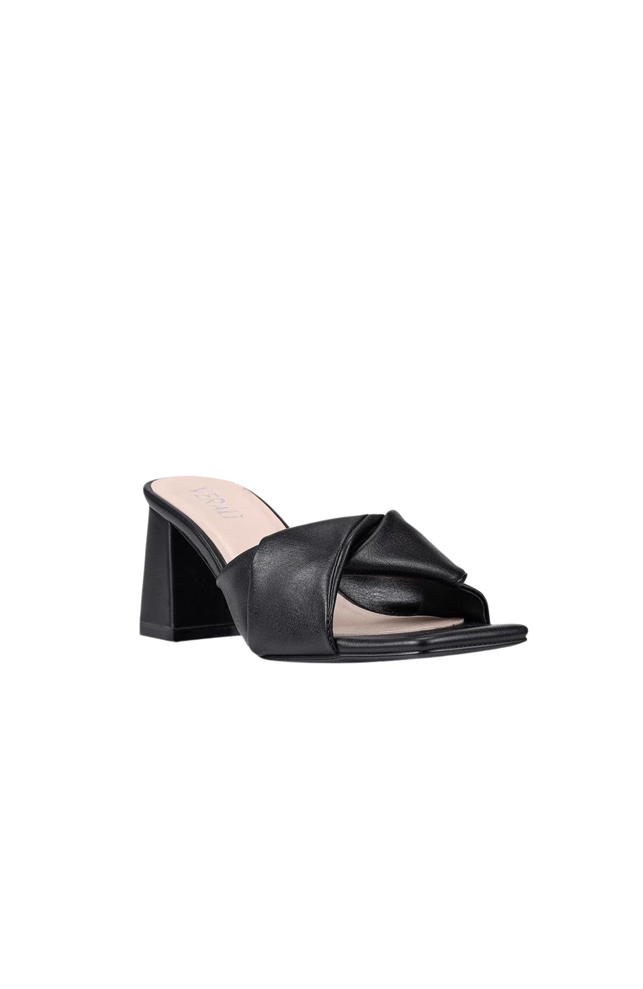 Stella Block Heel Mule Black Smooth